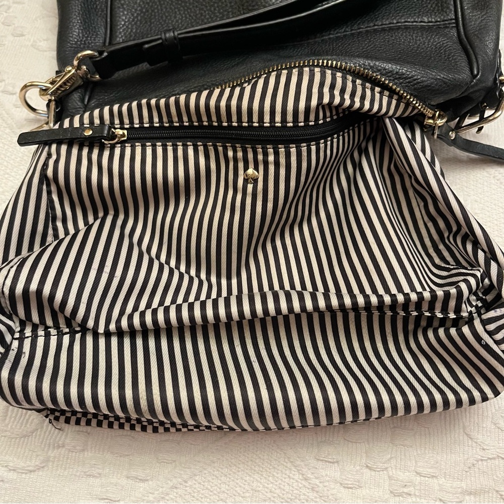 Kate Spade Black Pebbled 100% Cow Leather Crossbody Bag - Picture 8 of 15